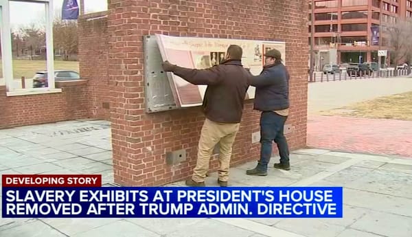 Slavery is white-washed on Independence Mall